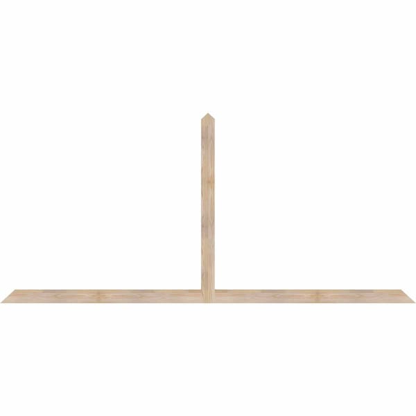 Ekena Millwork Portland Smooth Timber Gable Bracket, Douglas Fir, 108"W x 49"H x 1 1/2"D x 3 1/2"F, 11/12 Pitch GBW108X49X0204POR00SDF - main